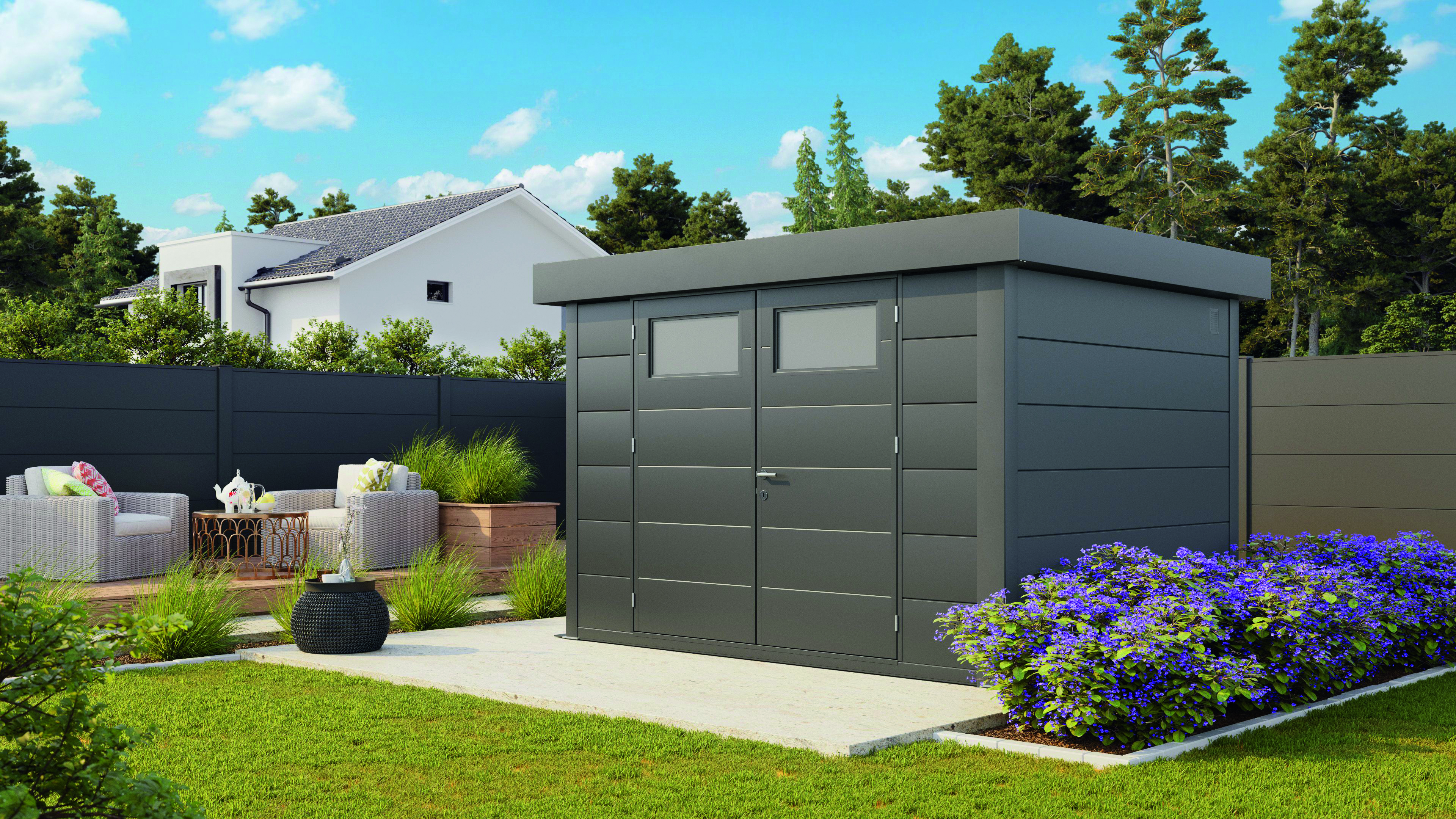 Metall Element Gartenhäuser