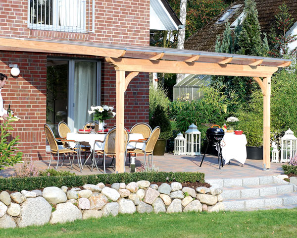 Skan Holz Douglasie Überdachung