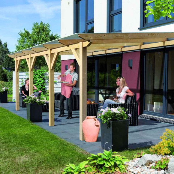 Leimholz Terrassendächer