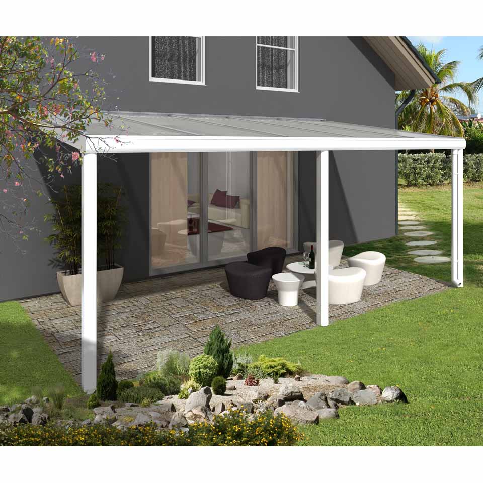 Skan Holz Aluminium Überdachung