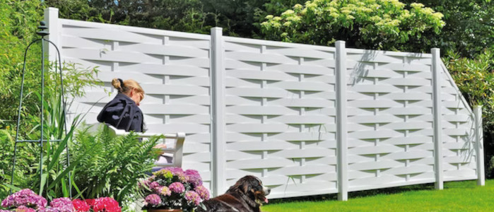 T&J LIGHTLINE Kunststoff Sichtschutz Zaun