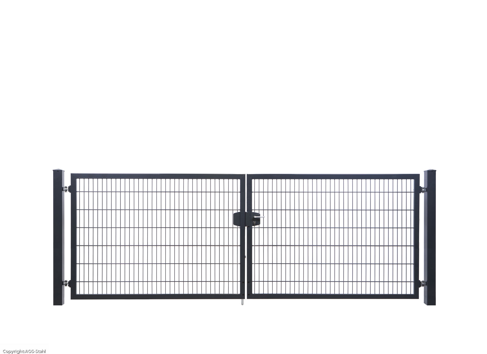 Deutsche Zauntechnik Flügeltore für Doppelstabmatten
