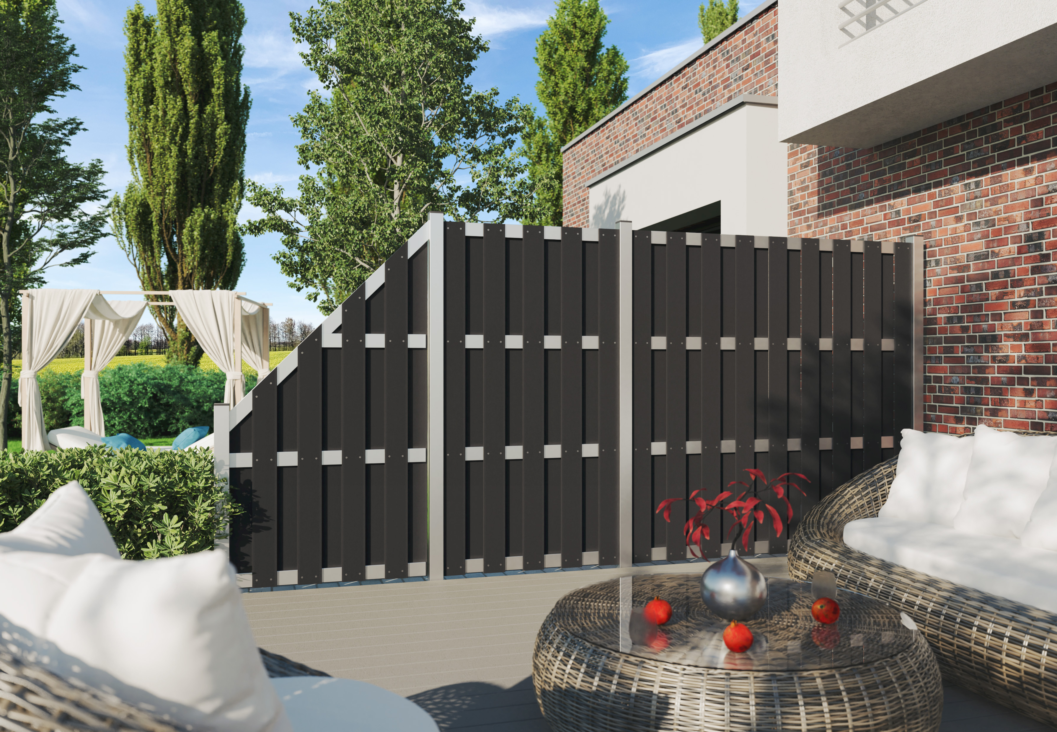 T&J ELDENA Sichtschutz Zaun