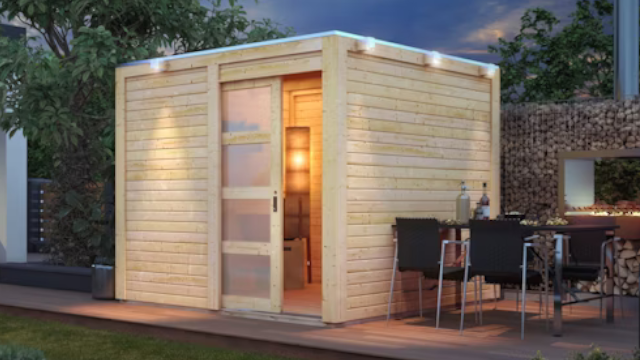 Karibu Blockbohlenhäuser mit Wandstärke 19 mm