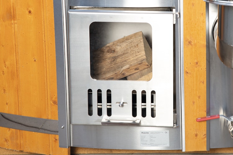 Wolff Finnhaus Badebottich Hot Tub Typ 3 Ø 200 cm mit Acrylwanne, Massagesystem & LED-Beleuchtung