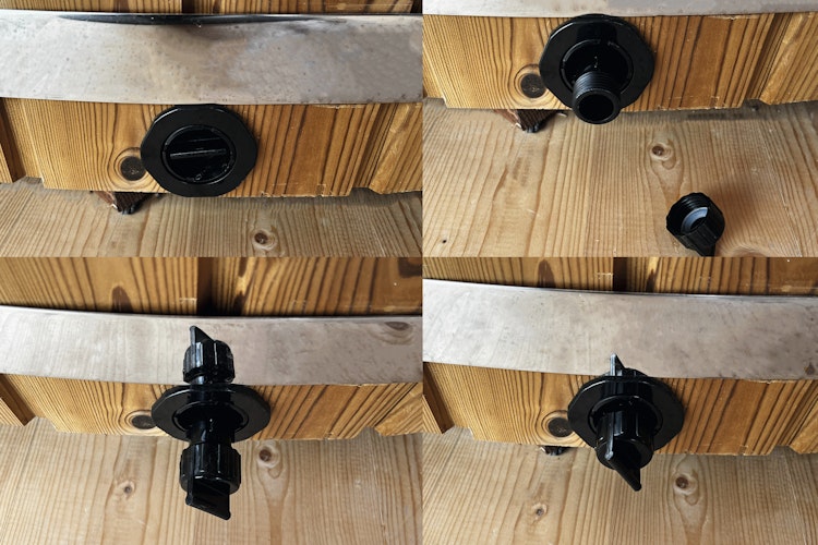 Wolff Finnhaus Badebottich Hot Tub Typ 3 Ø 200 cm mit Acrylwanne, Massagesystem & LED-Beleuchtung