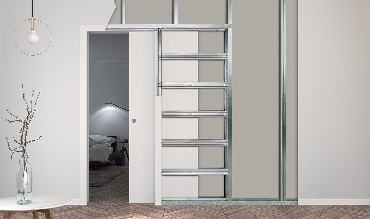 Eclisse UNICO vormontierte Trockenbau-Schiebetürelemente