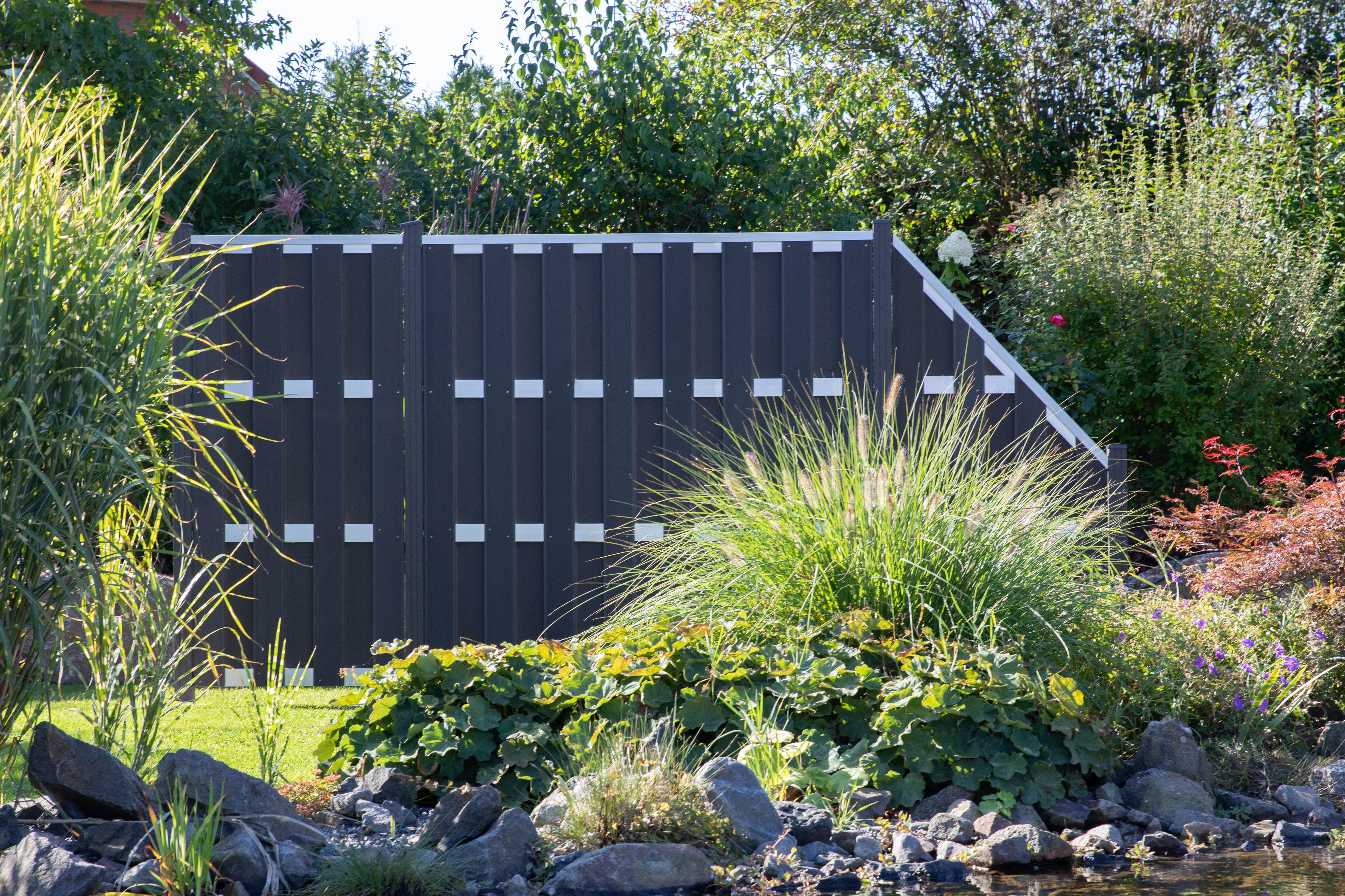 GroJa Fertigzaun Sichtschutz Zaun