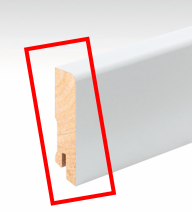 Fussleisten mit Fichtekern