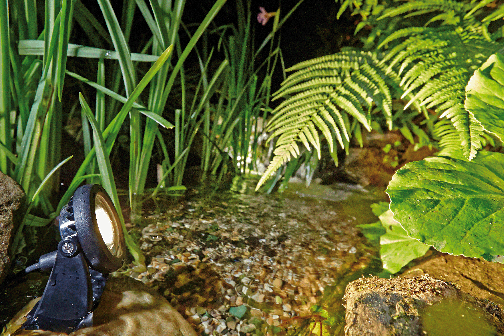LED Scheinwerfer für den Teich