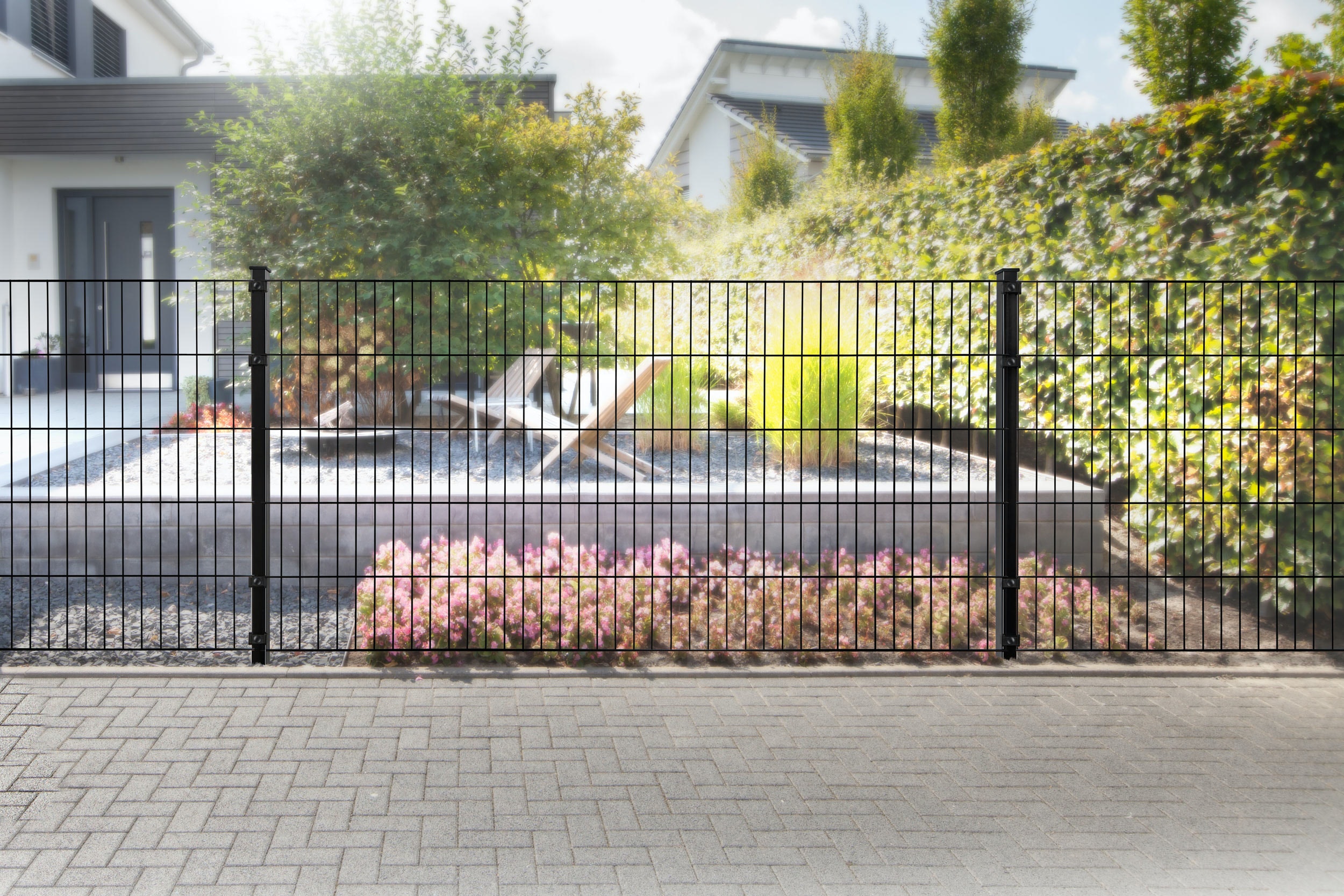 dz Blacky Einstabmatten Zaun