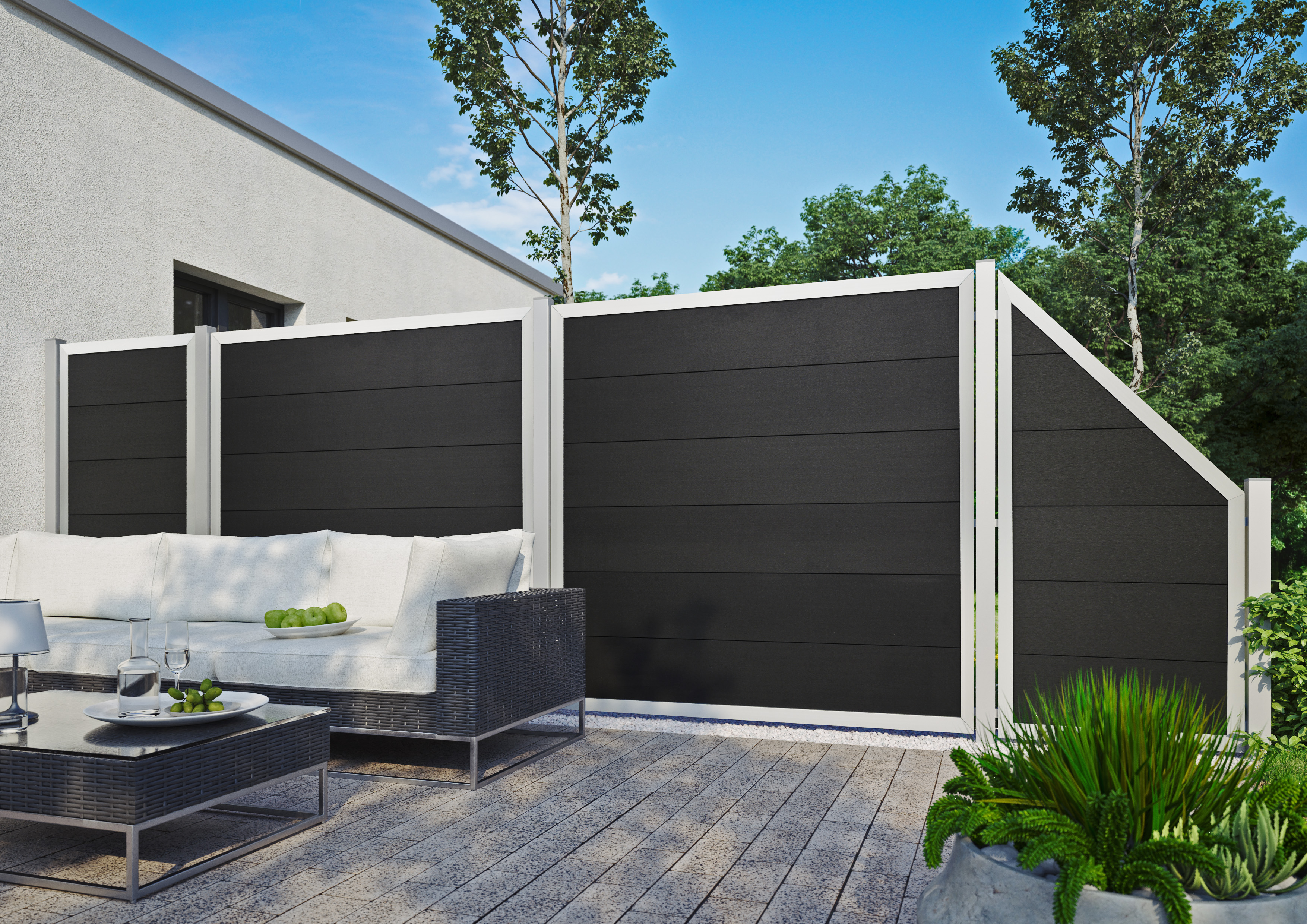 T&J MALÖ Sichtschutz Zaun