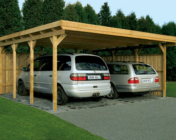 Skan Holz Nadelholz Flachdach Carports