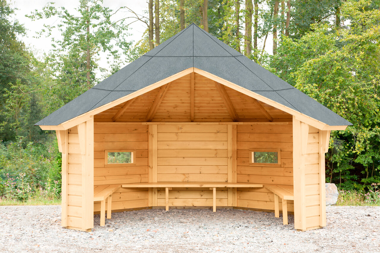 Wolff Finnhaus Wetterschutzhütte / Grillhütte Wanja 3327 XL 45