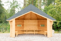 Wolff Finnhaus Wetterschutzhütte / Grillhütte Wanja 3327 XL 45