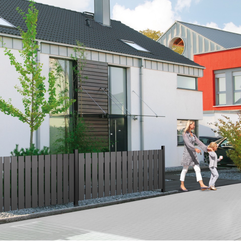 TraumGarten Aluminium Vorgartenzaun Squadra