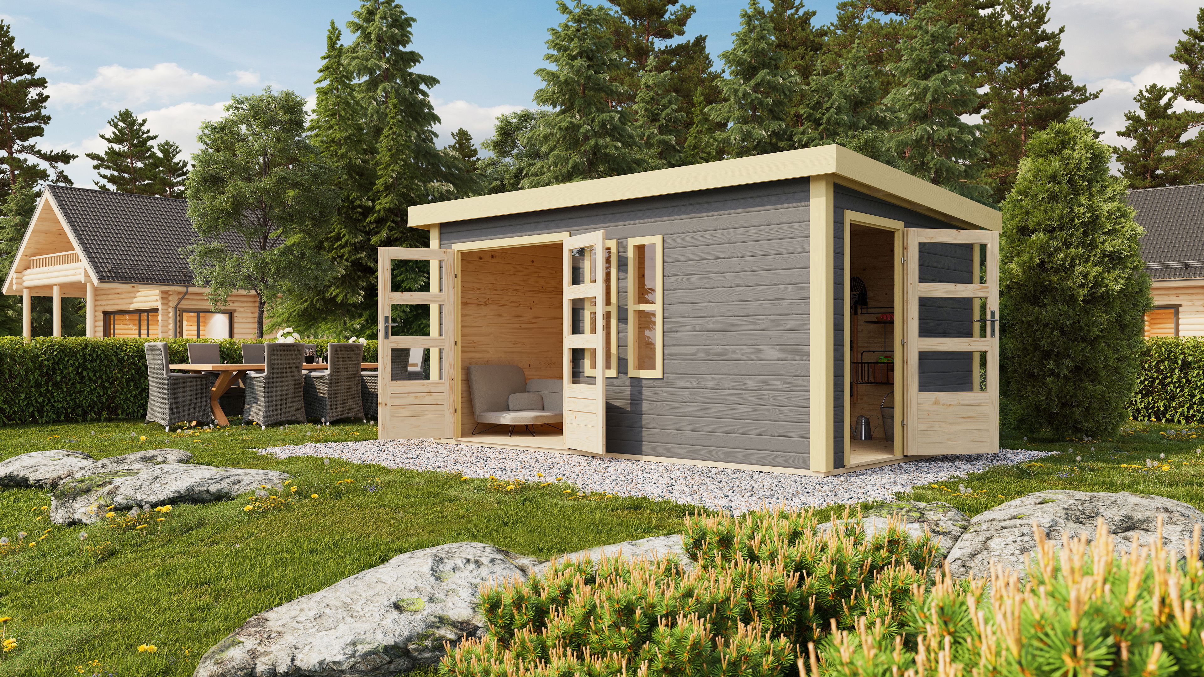 Elementhäuser Wandstärke 40-45 mm