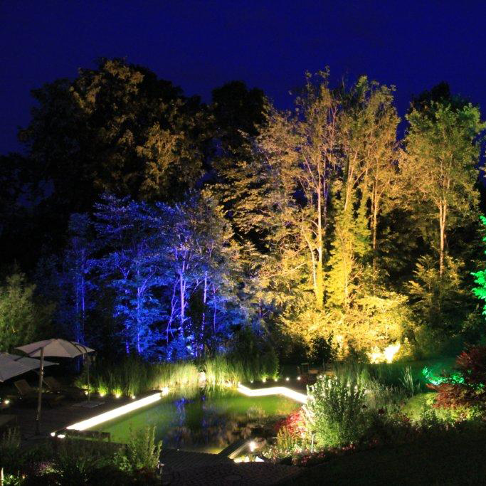 Teichbeleuchtung & Dekoration