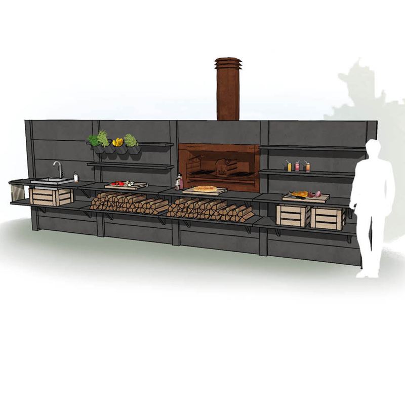 WWOO 4 Segmente Outdoorküchen
