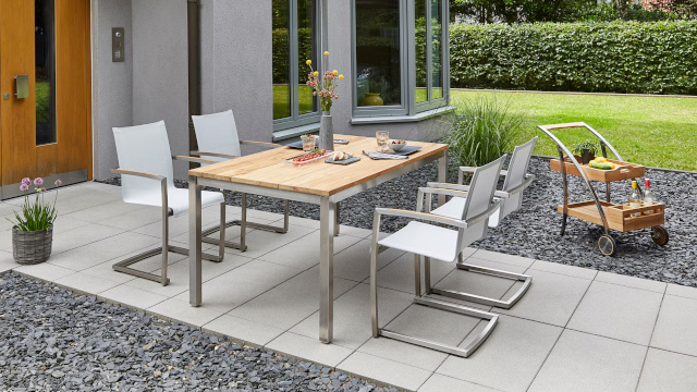 Edelstahl Gartenmöbel Sets