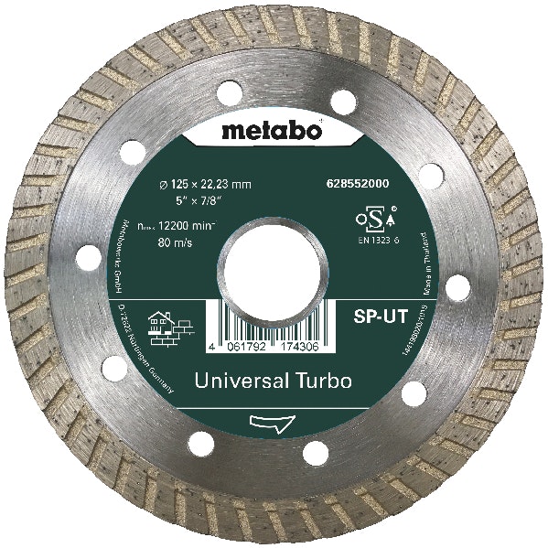 Metabo für allgemeine Baumaterialien; geschlossener Rand "Turbo"