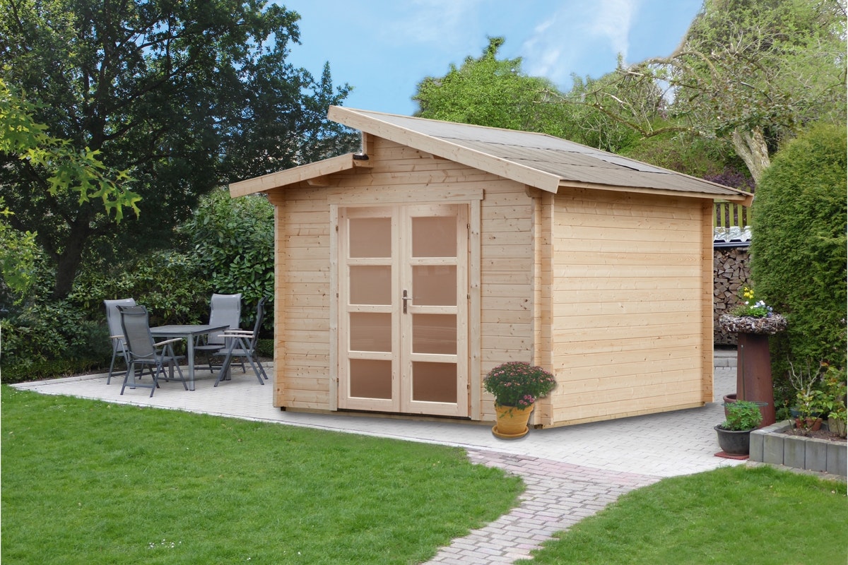 Wolff Finnhaus Stufendach Gartenhäuser