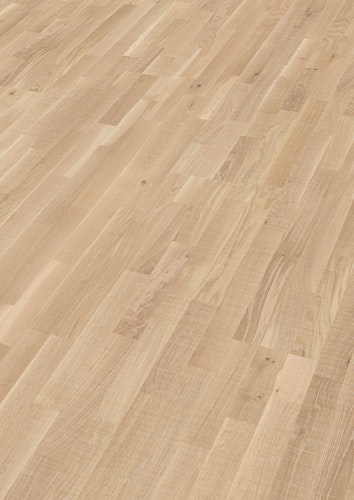 HANDMUSTER MEISTER Parkettboden MeisterParkett. longlife PC 200 9042 Eiche lebhaft weiß Vintage-Struktur, gebürstet ultramattlackiert