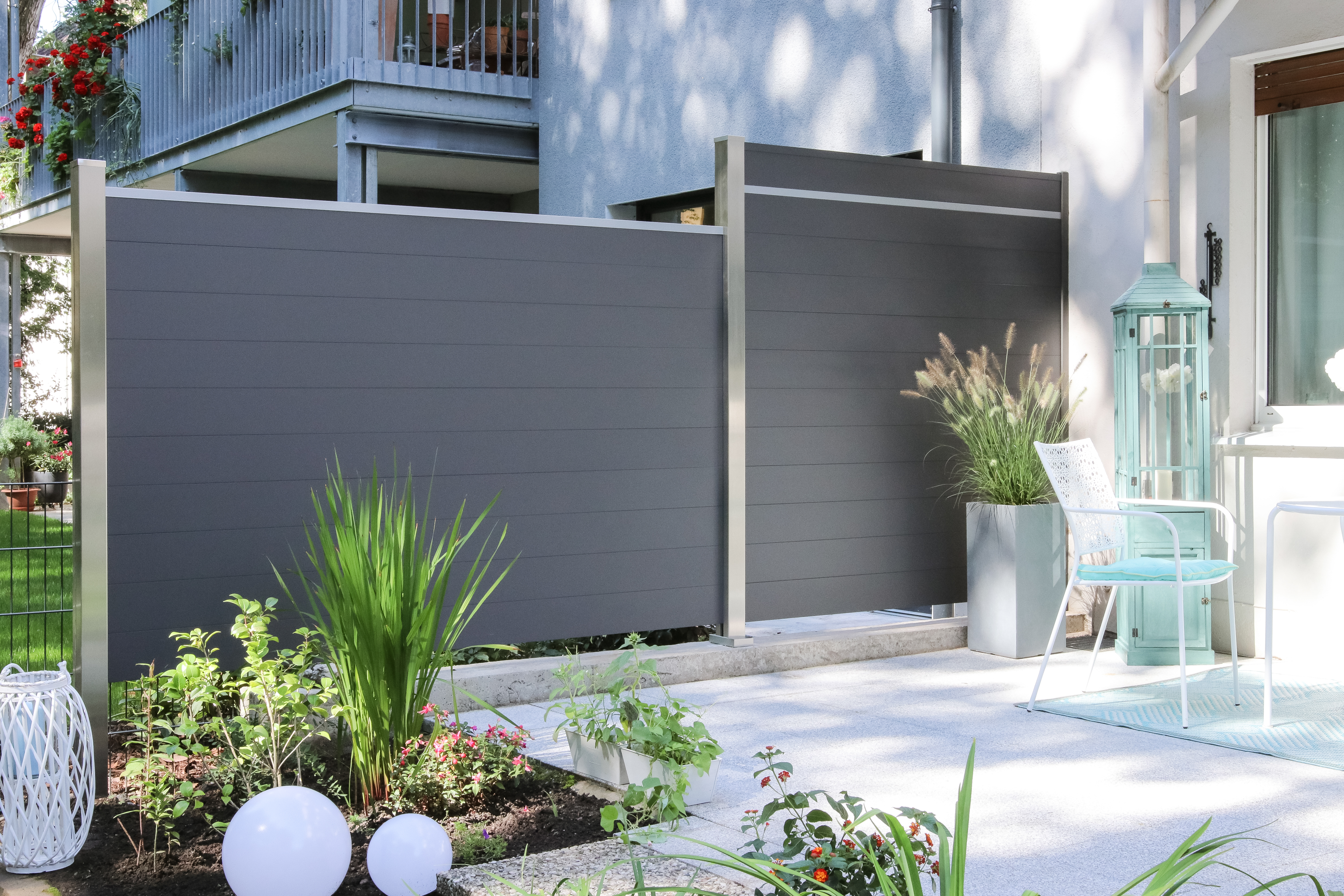 TraumGarten System Alu Sichtschutz Zaun