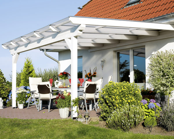 Skan Holz Leimholz Überdachung