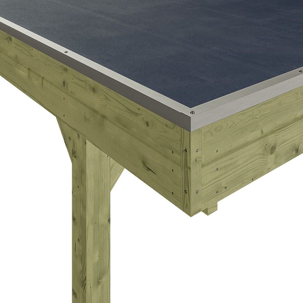 Nut- und Feder Dachschalung mit EPDM-Dachfolie Varianten Bild