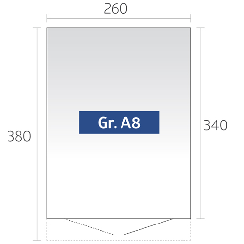 B 260 x T 380 cm (Gr. A8) Varianten Bild
