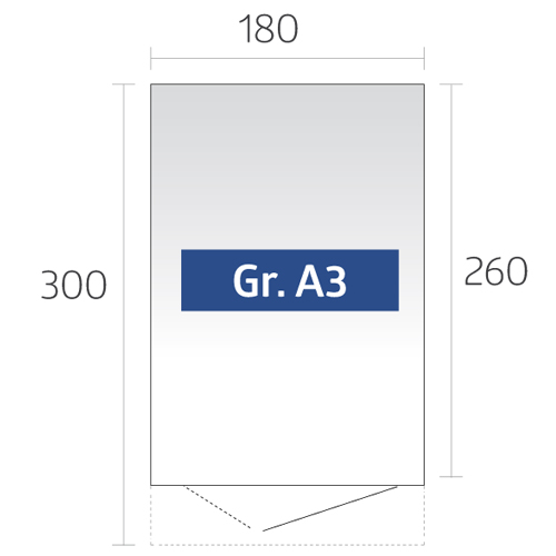 180 x 300cm (Gr. A3) Varianten Bild