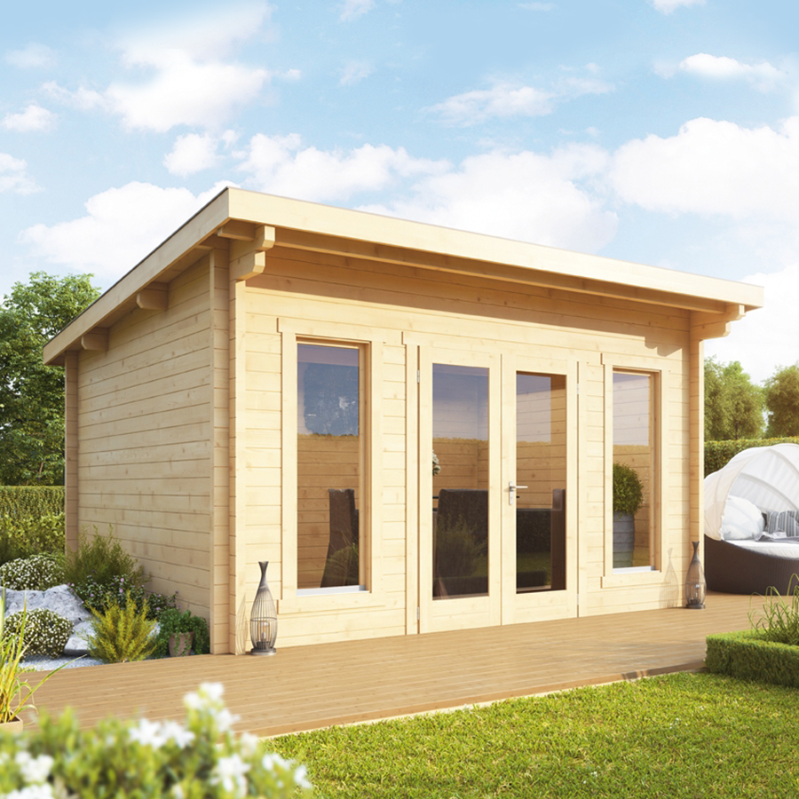 Blockbohlenhäuser Wandstärke 58-70 mm