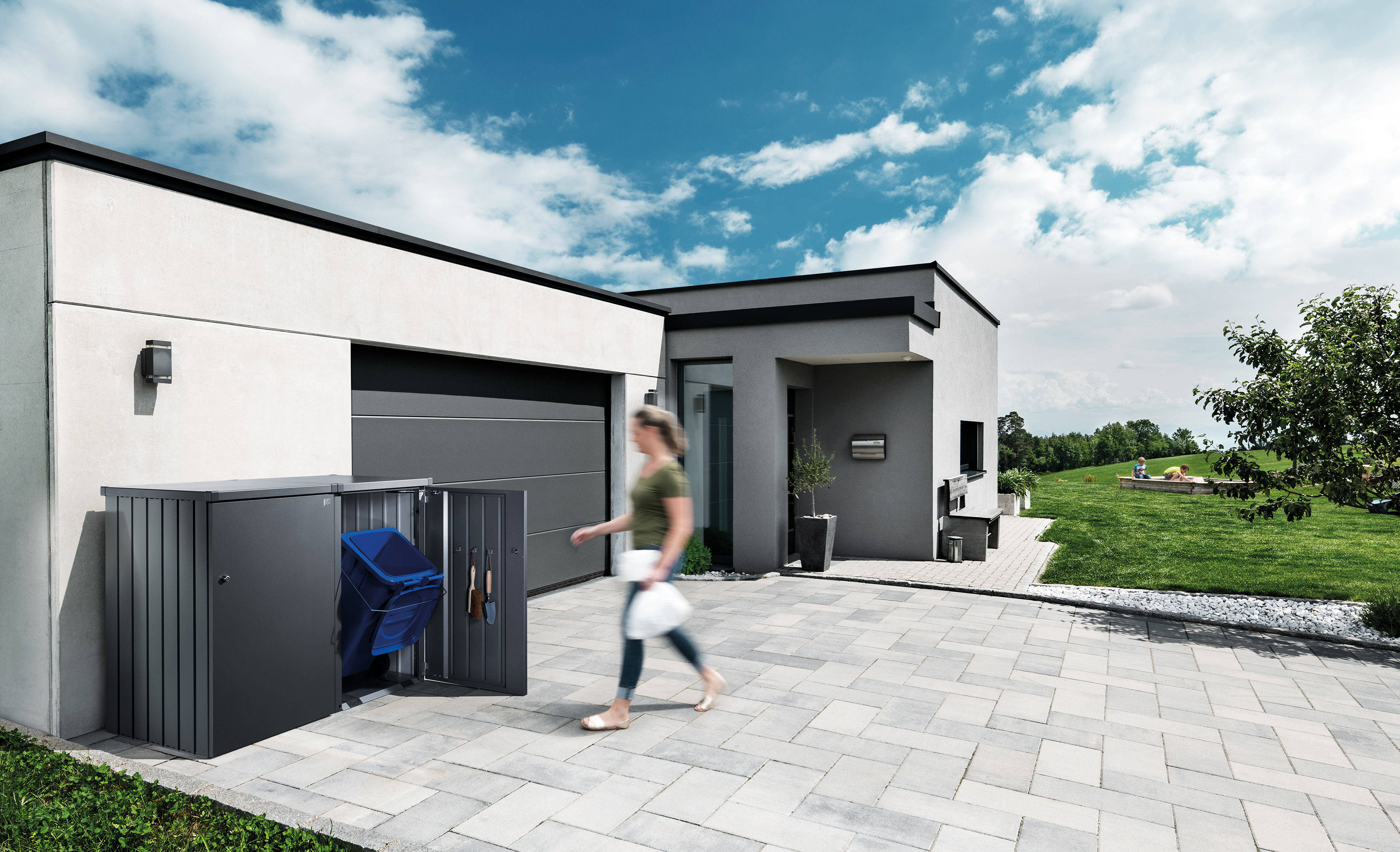 3er Mülltonnenboxen