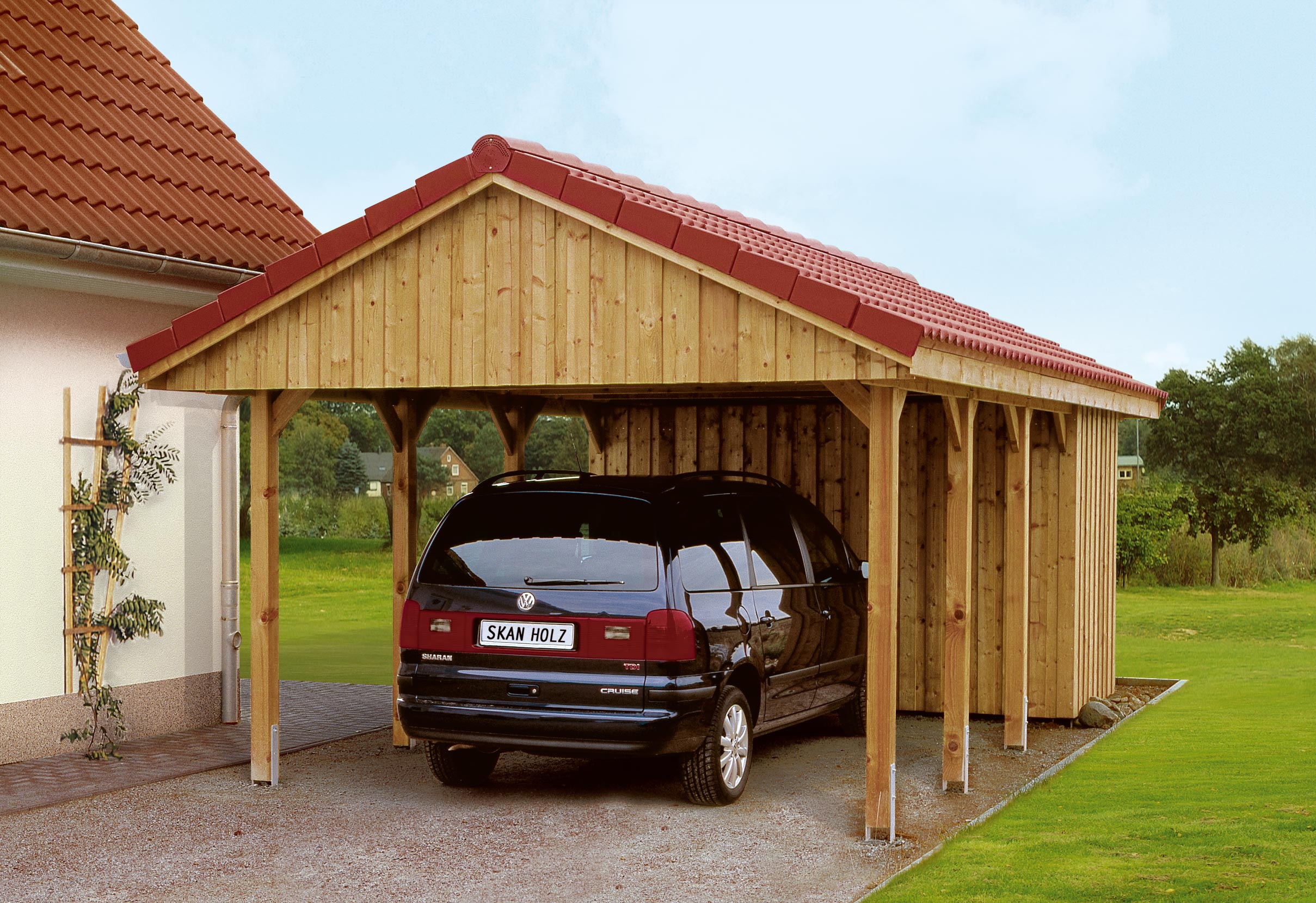 Skan Holz Satteldach Carports