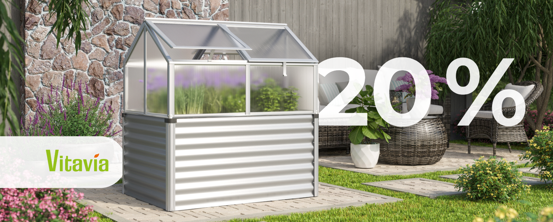 20 % auf alle Vitavia Hochbeete