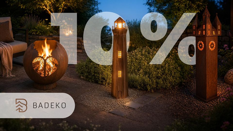 10% auf Gartendekoration