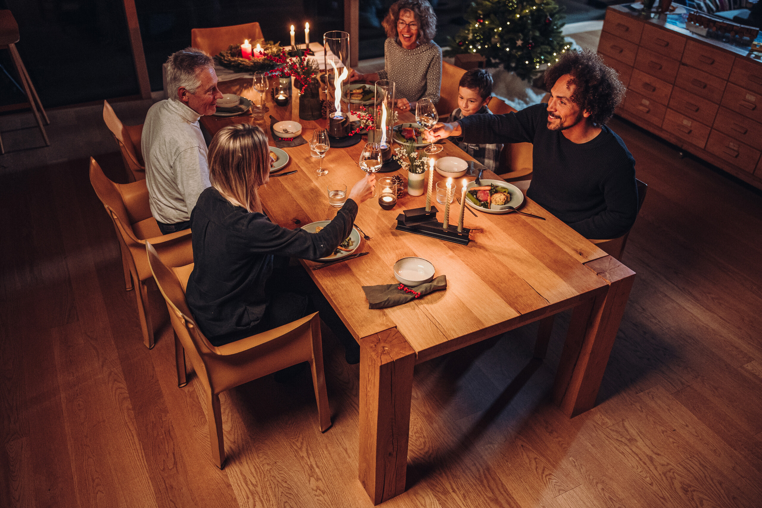 Tischfeuer und Kerzen von Höfats Content Bild