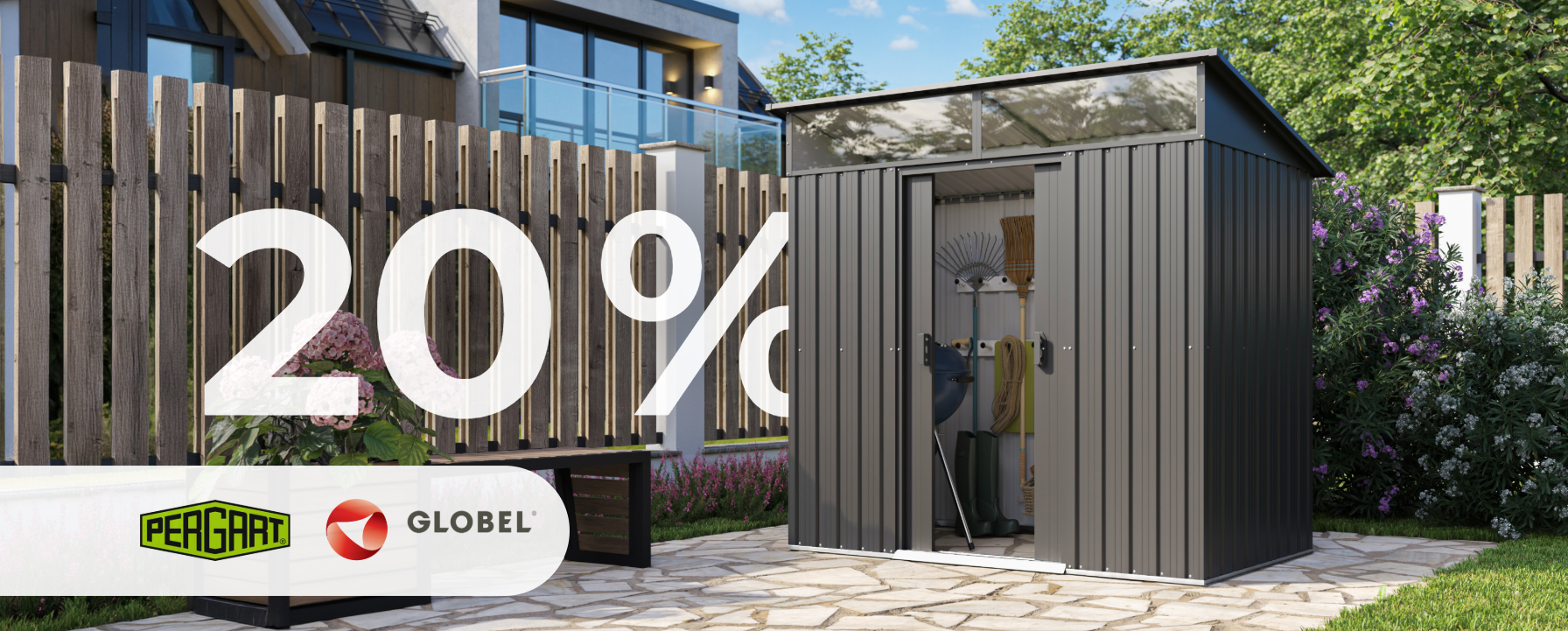 20 % auf Metallgerätehäuser