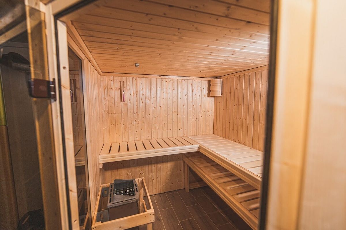 Effizient: ein Saunaofen der zur Größe der Sauna passt