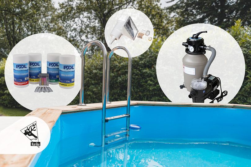 Karibu Pools inklusive großem Zubehör-Paket