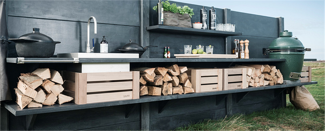 Outdoorküche aus Beton