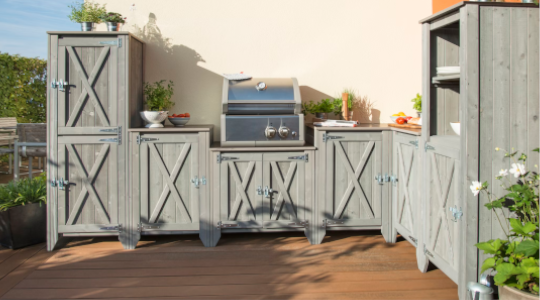 BM Massivholz Outdoor-Küche