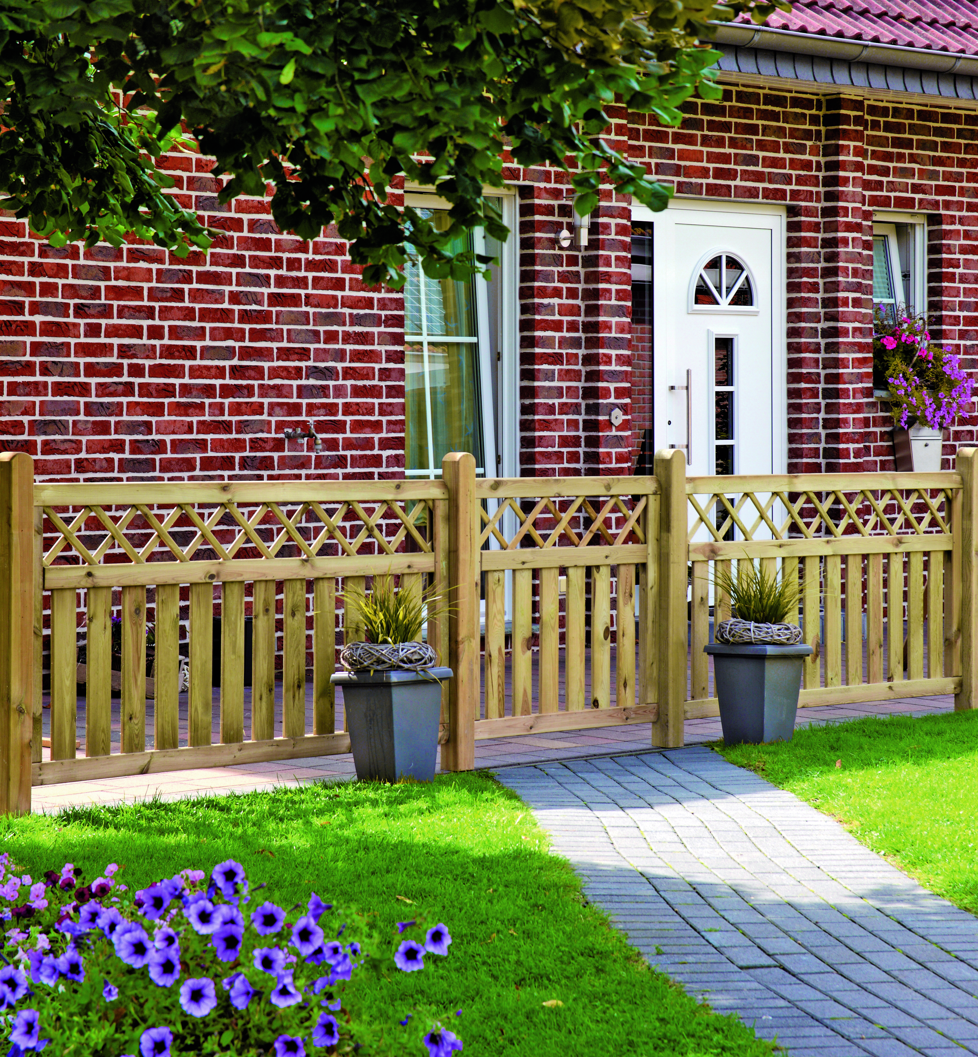 T&J Holz Vorgartenzaun KAMPEN