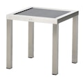 Diamond Garden Beistelltisch MADEIRA 45x45 cm, Edelstahl gebürstet / Glas / DiGaLanVorschaubild