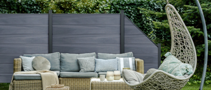 GroJa Solid Grande Sichtschutz Zaun