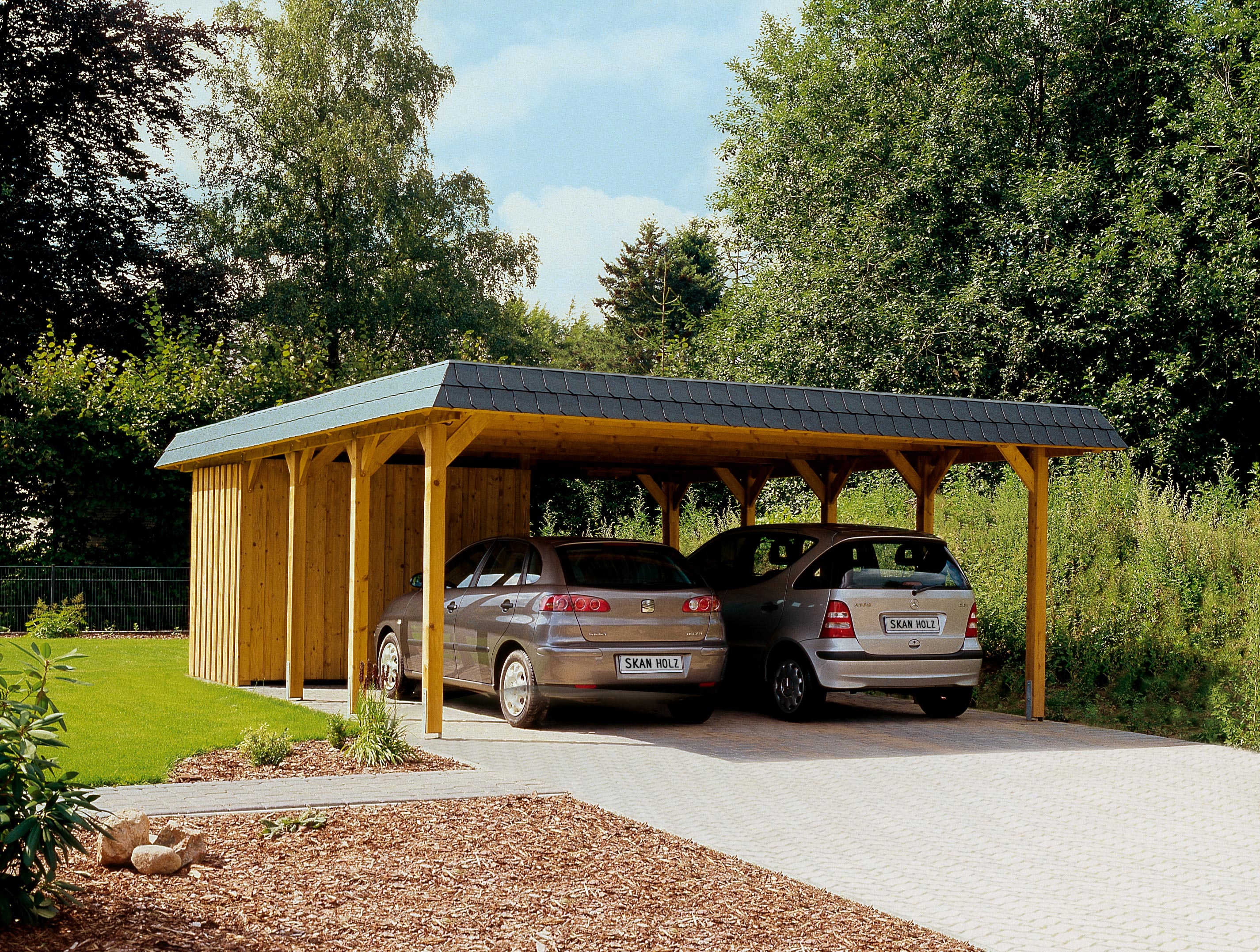 Skan Holz Walmdach Carports