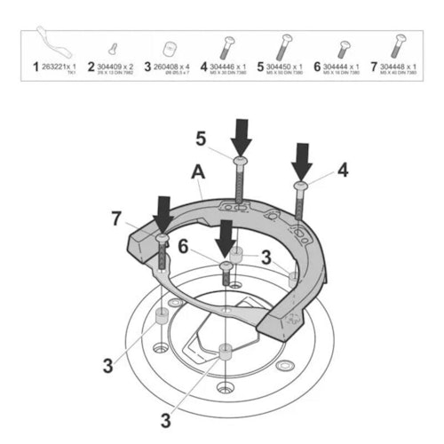 SHAD  FITTING KIT BAG BMW G310R/GS [W013CS]