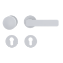 Vorschaubild Griffwerk Wechselgarnitur VAYA 265 MINIMAL MODERN fast2fix Fast2Fix Rosetten rund Knopf R2 Seidenweiß R