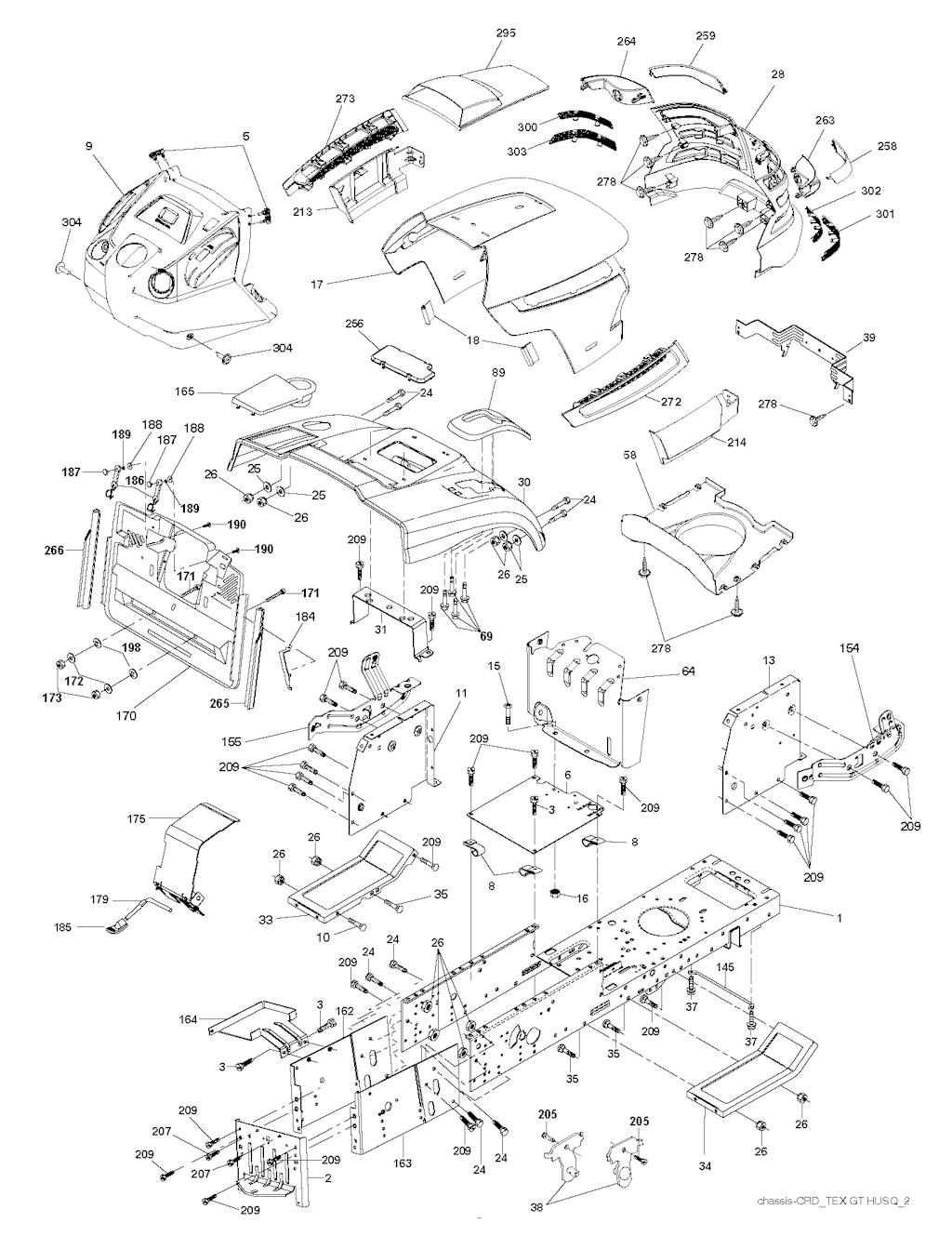 Explosionszeichnung Ersatzteile